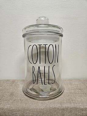 Rae Dunn 2022 Large Clear Glass Apothecary Jar